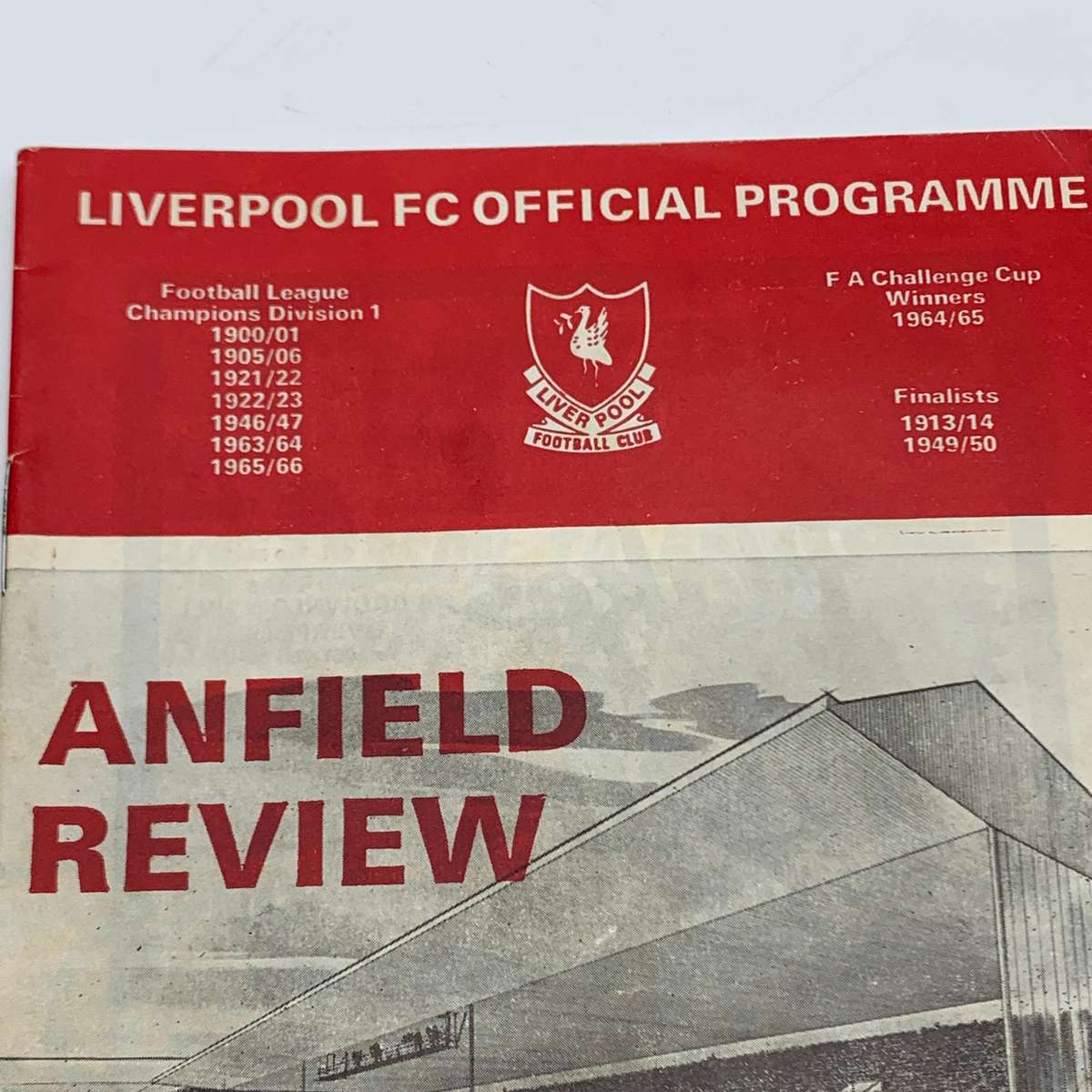 Soccer  '1971 Liverpool vs Manchester City' Official Programme