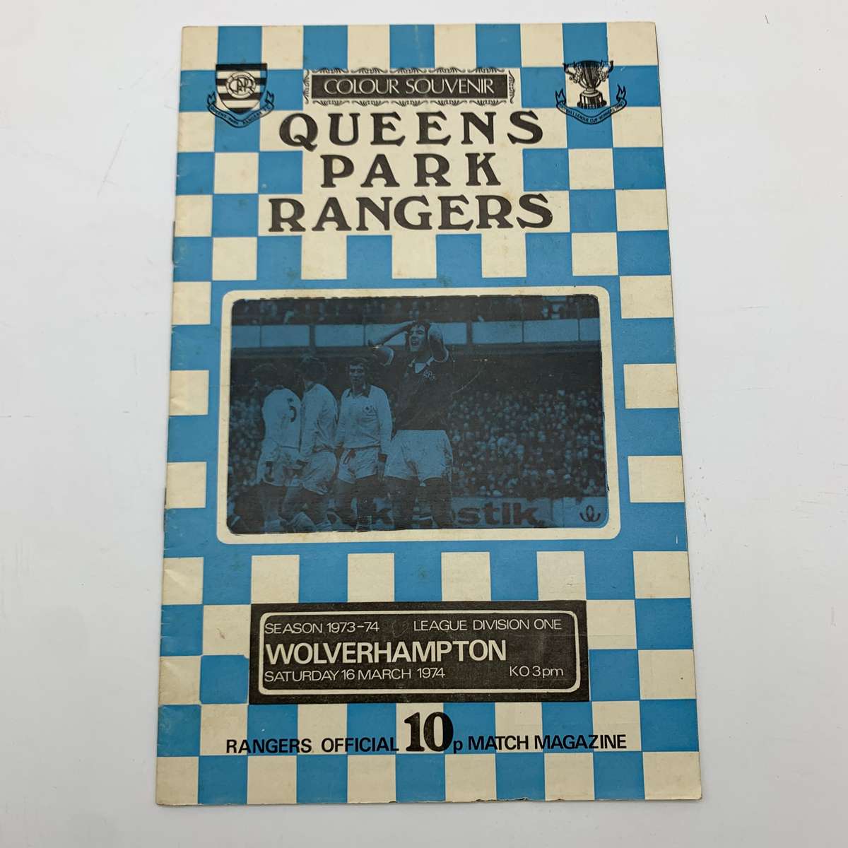 Soccer  '1974 Queens Park Rangers vs Wolverhampton' Official Programme