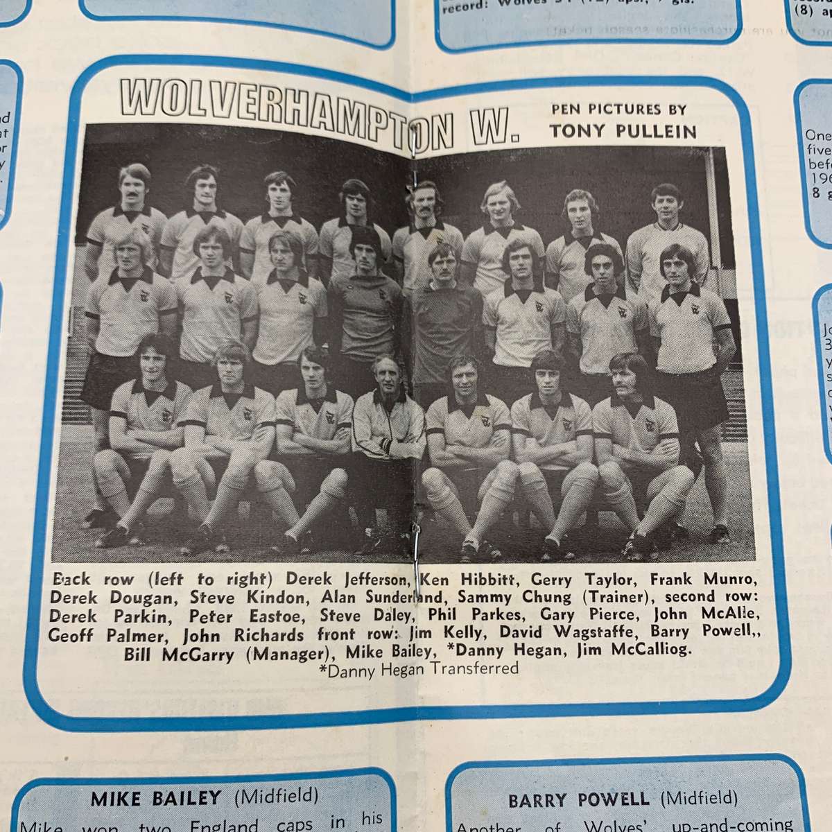 Soccer  '1974 Queens Park Rangers vs Wolverhampton' Official Programme