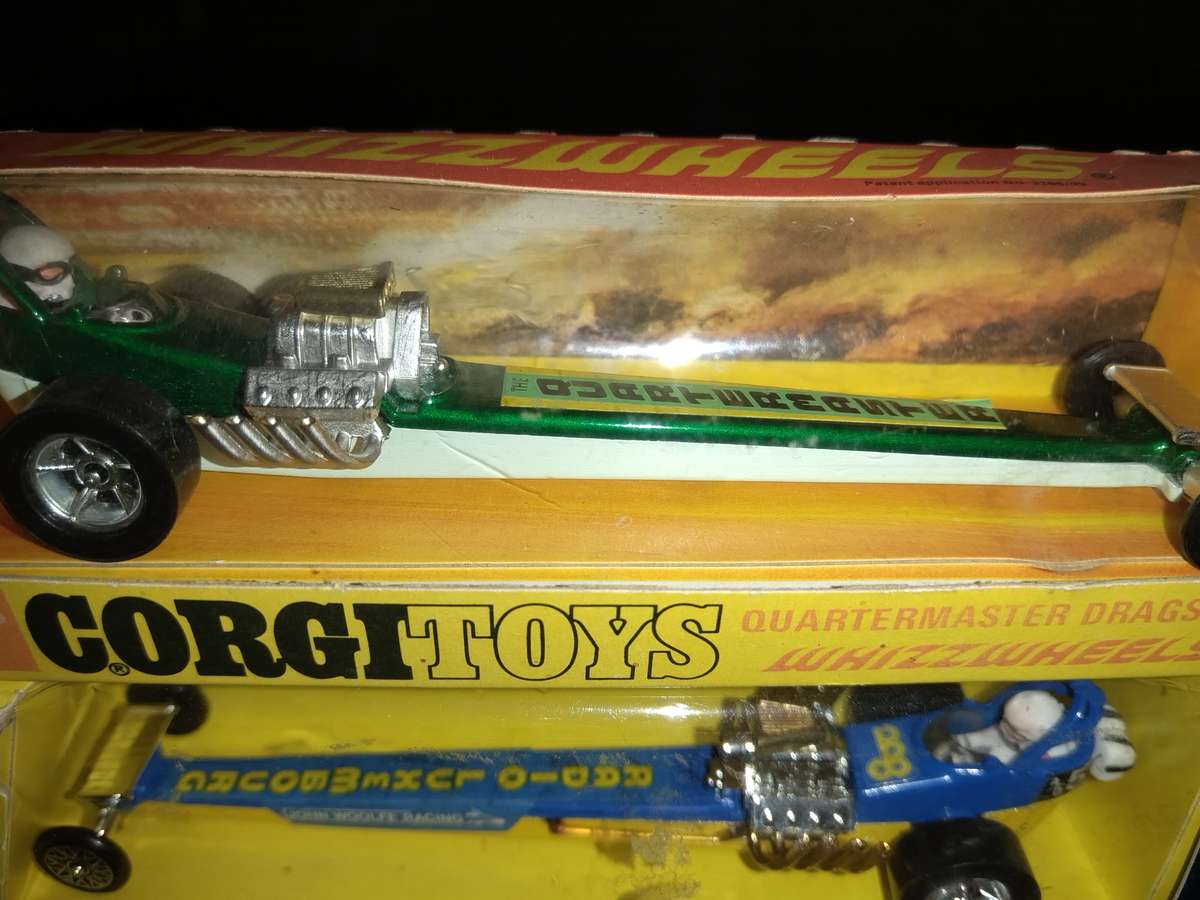 3 x Corgi Toys DRAGSTERS in original boxes