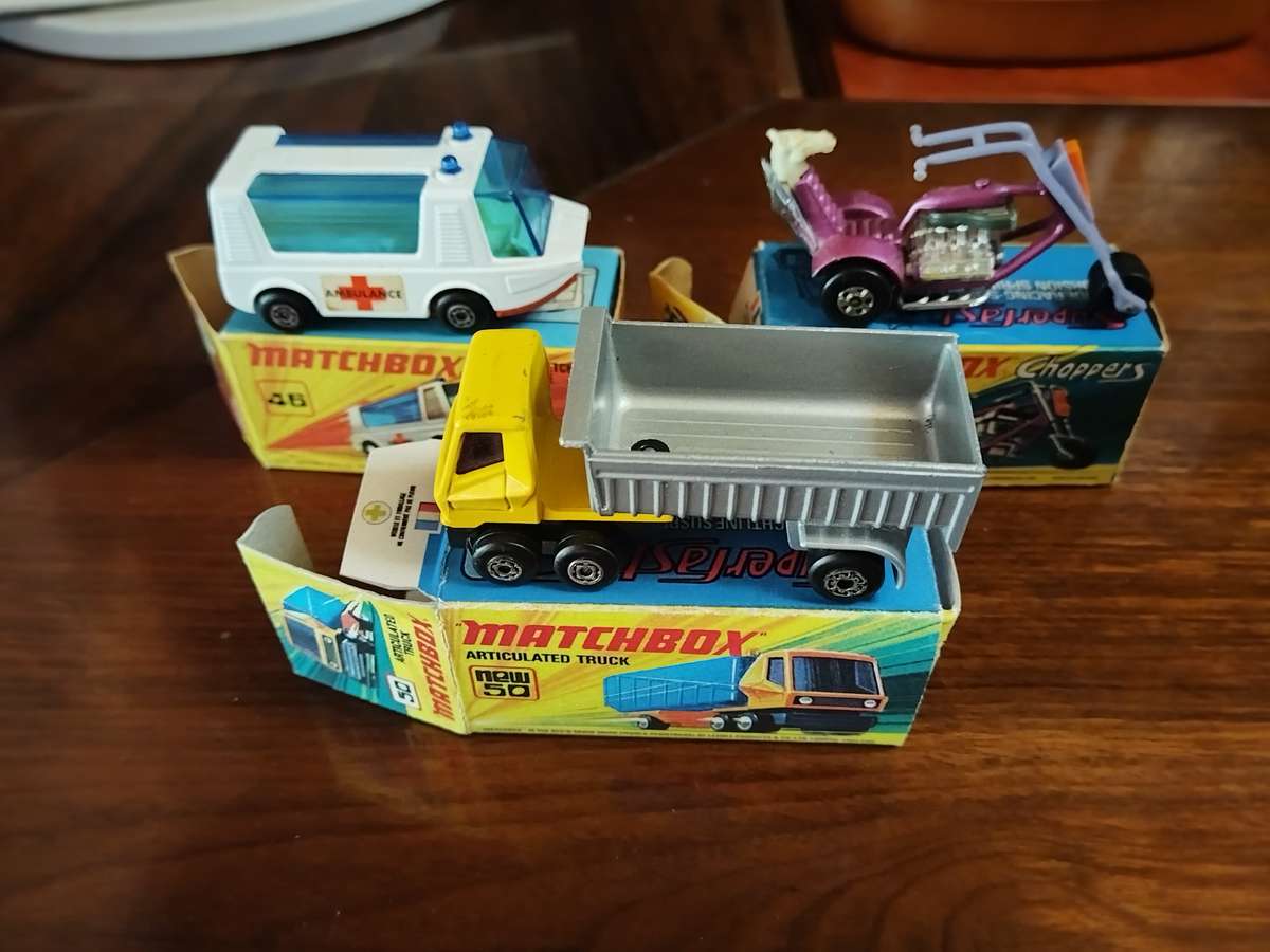 3 MATCHBOX MODELS in original boxes