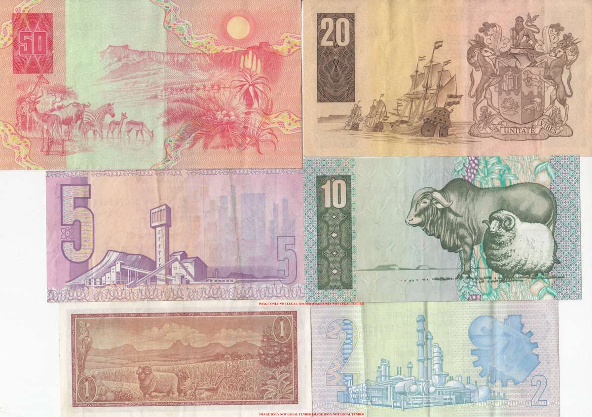 ***  SET OF  SIX  NOTES  FOR 1 BID   ***        SET013A