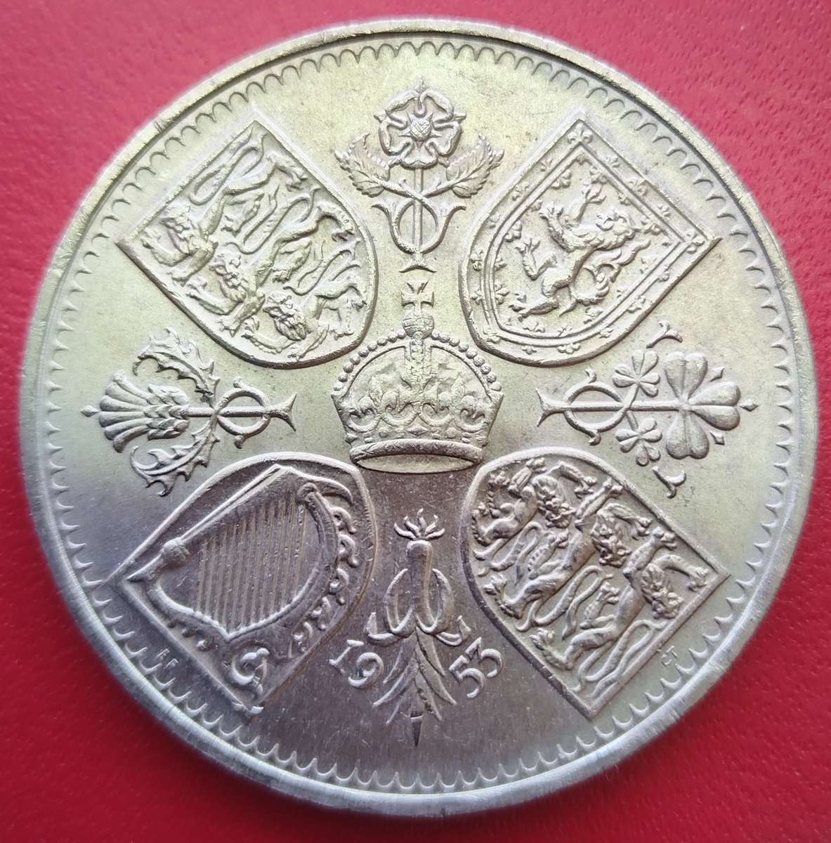 1953  5 Shillings - Elizabeth II Coronation      United Kingdom         SUN14739