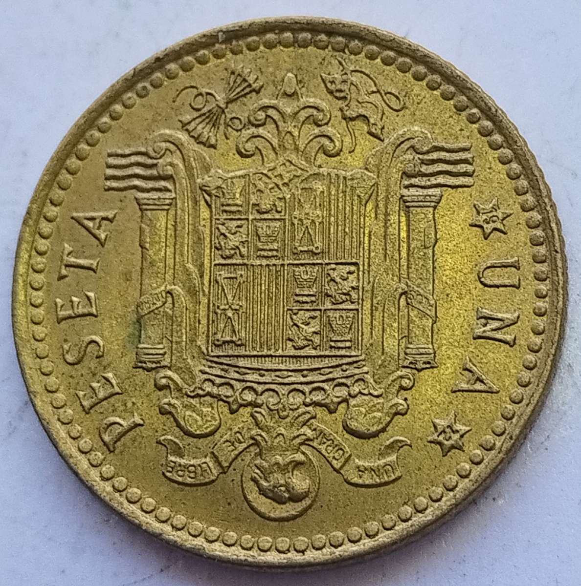 1966        Una Peseta  Coin       Spain         SUN14743