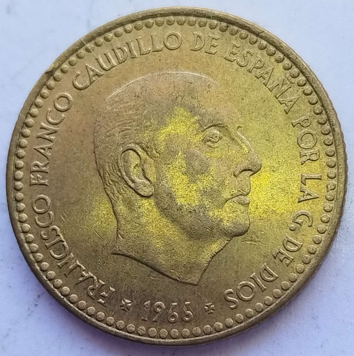1966        Una Peseta  Coin       Spain         SUN14743