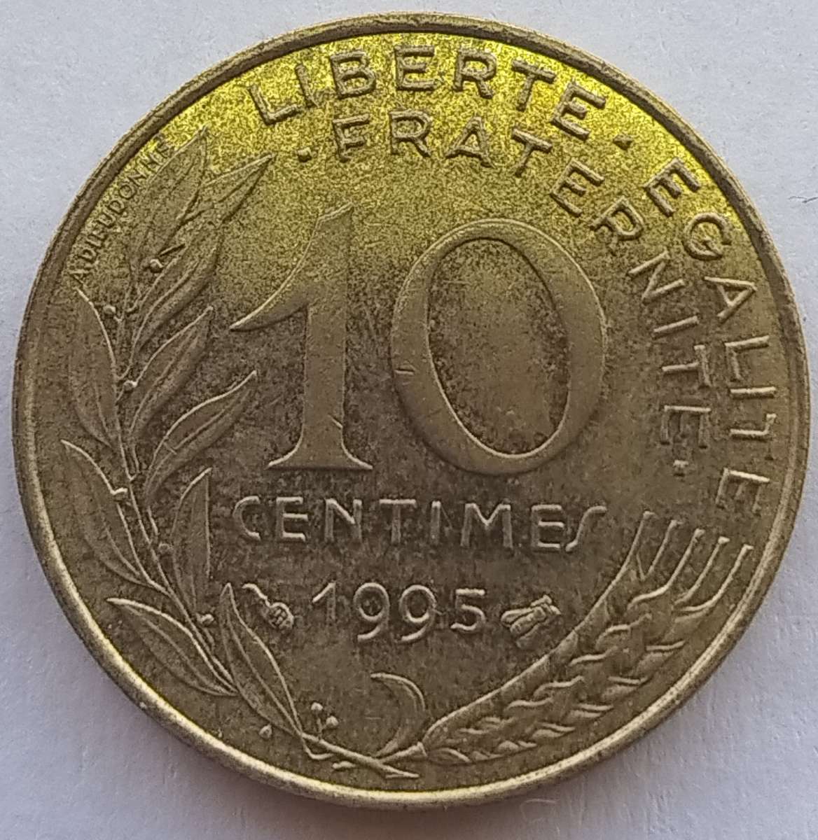 1995         10 Centimes Coin      FRANCE          SUN14788