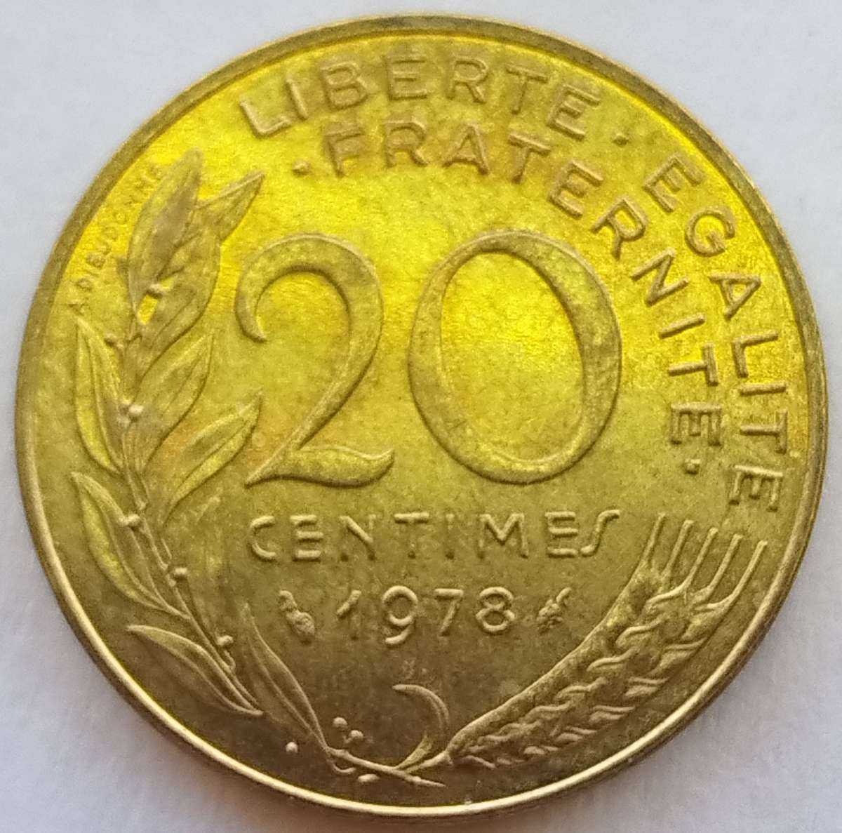 1978  20 Centimes Coin      FRANCE          SUN14833