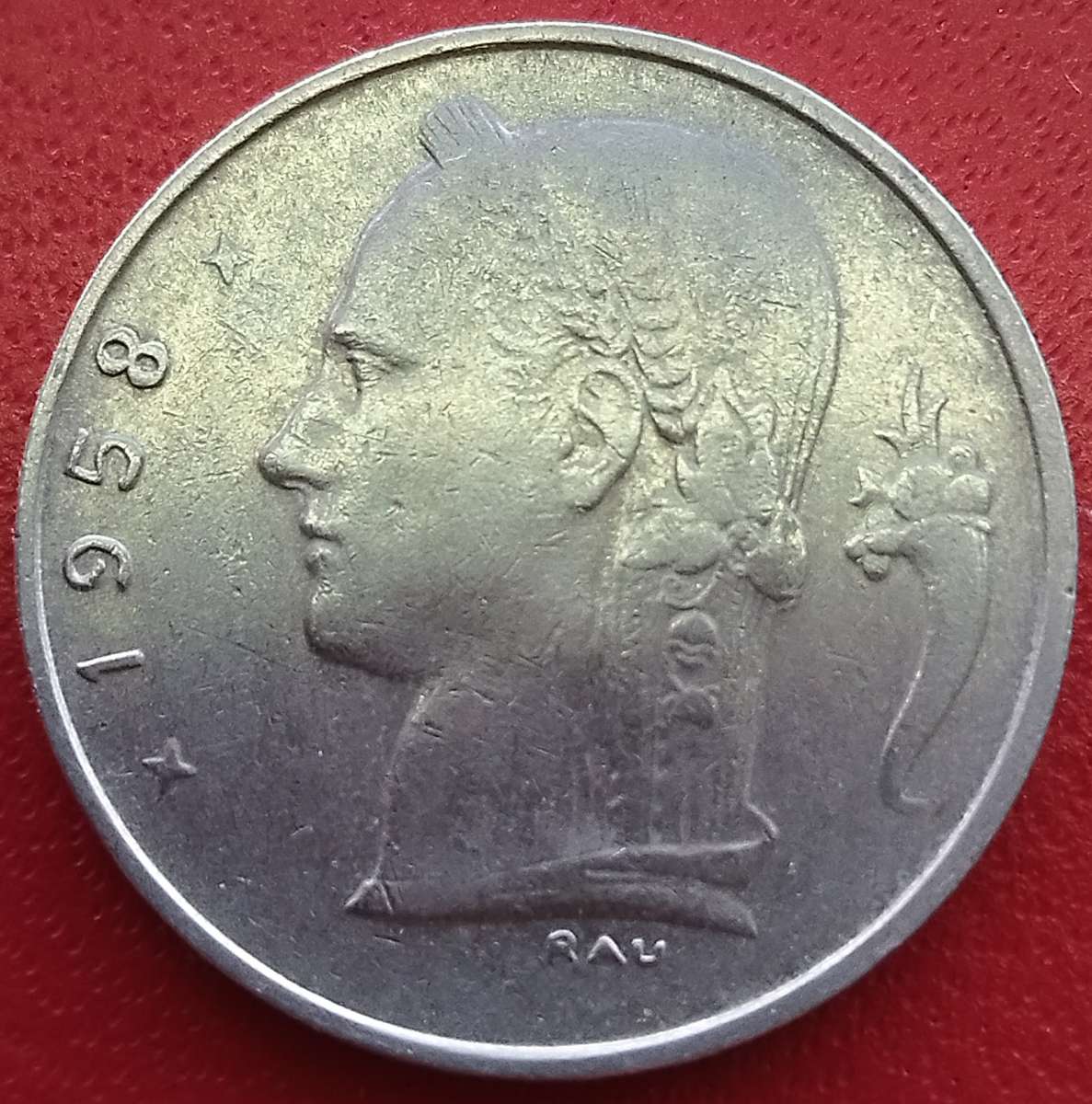 1958        1 Franc  COIN      Belgium          SUN14839