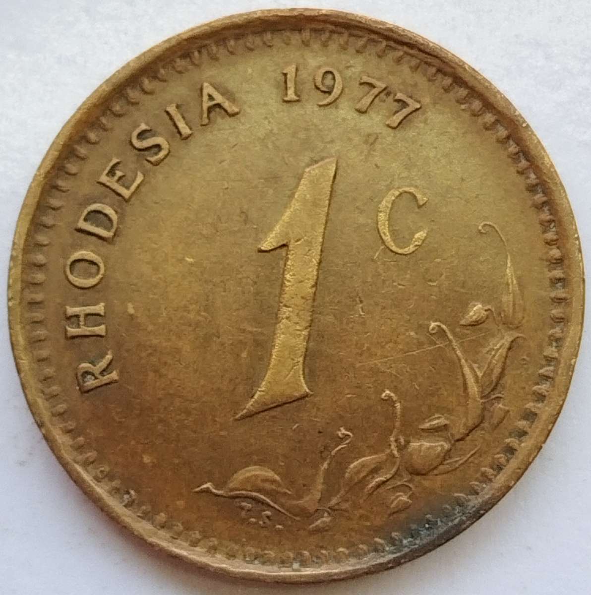 1977     ONE Cents  COIN       Rhodesia               SUN15261