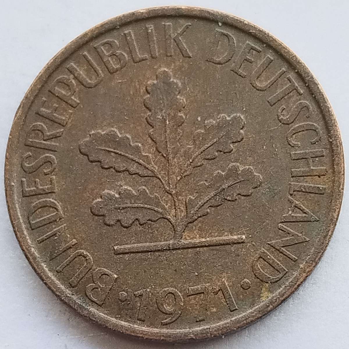 1971  1 Pfennig COIN      Germany        SUN15268~