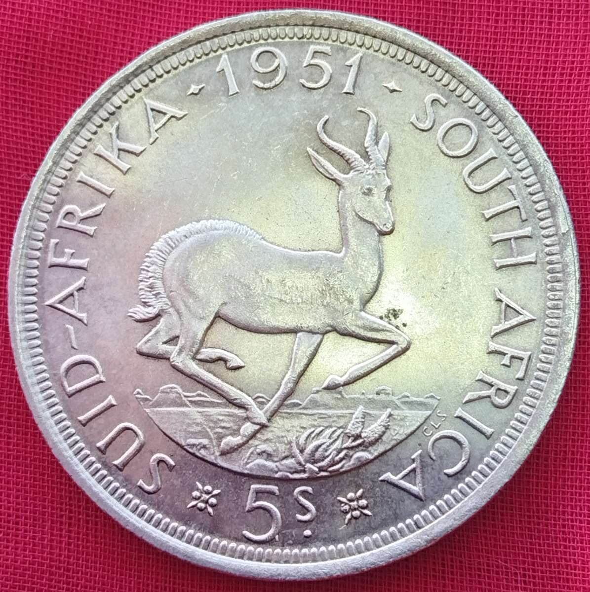 1951    5 SHILLING  COIN      (SILVER )       SUN15400