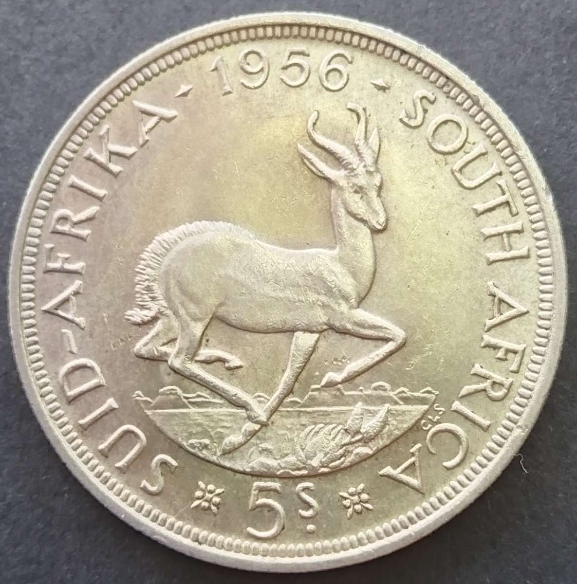 1956    5 SHILLING  COIN      (SILVER )       SUN15404