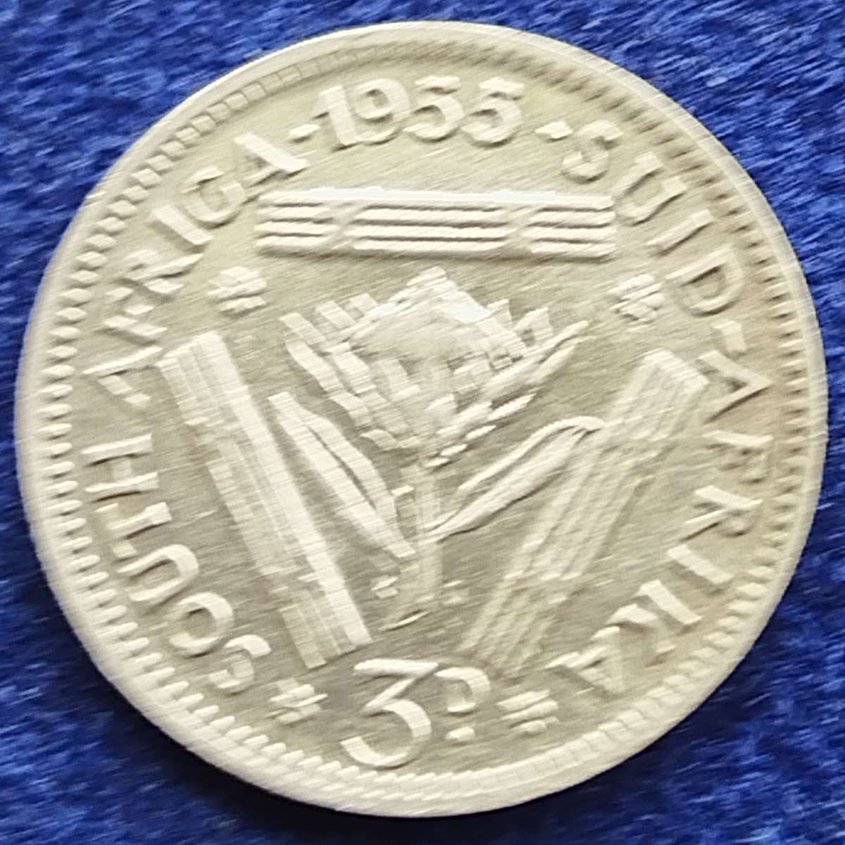 1955     THREEPENCE    COIN  SILVER               SUN15961