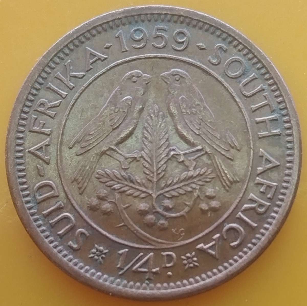 1959      QUARTER  PENNY  COIN        SA                       SUN15978