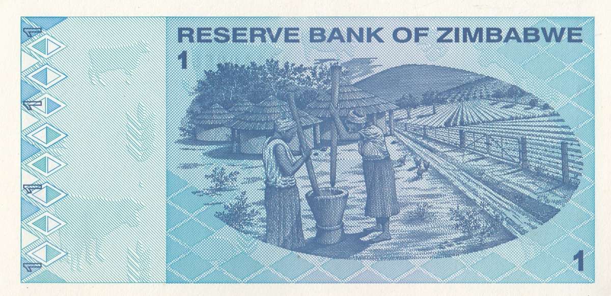 ONE DOLLAR       ZIMBABWE        AA1100581      SET086