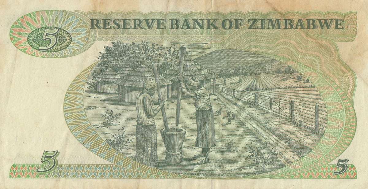 FIVE DOLLARS       ZIMBABWE        BA4706852V      SET086