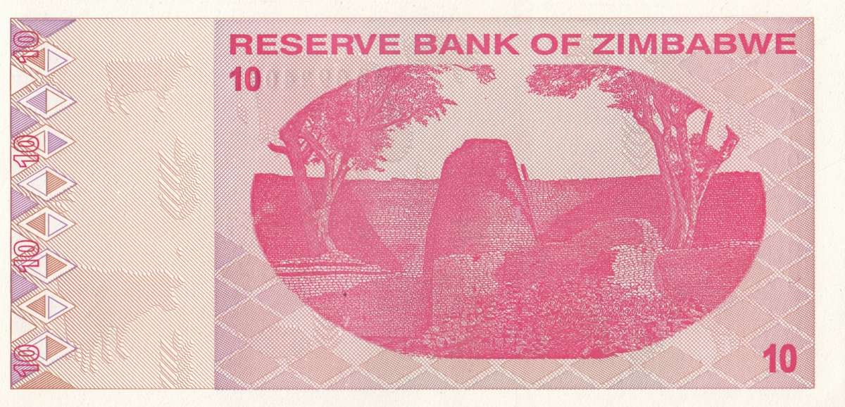 TEN DOLLARS       ZIMBABWE        AA0924057      SET086