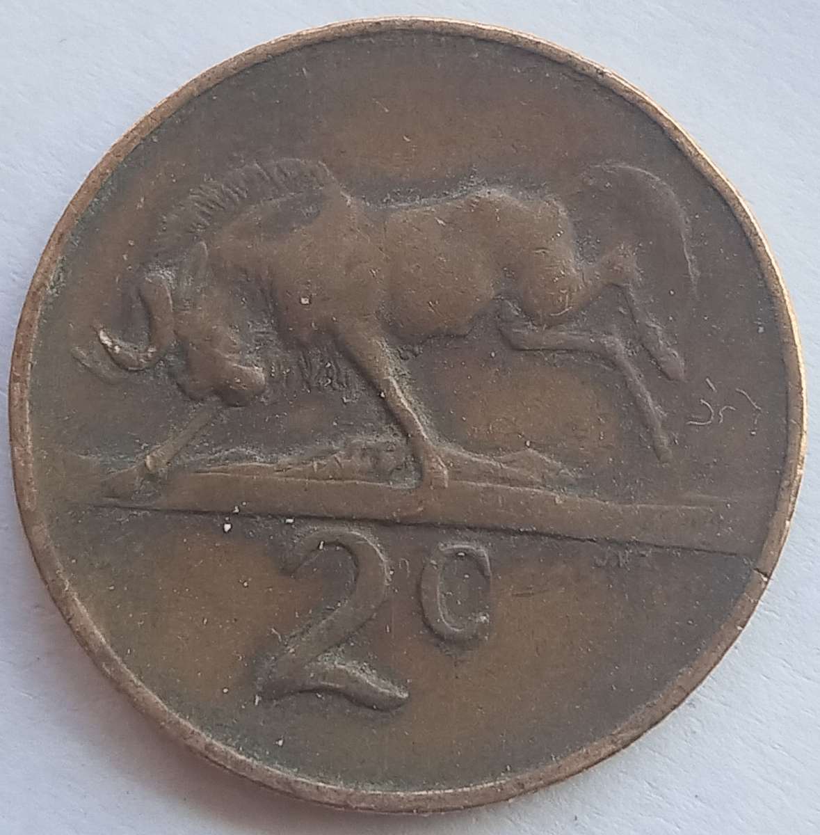 1967   2c   COIN   (Afrikaans)       SUN16127