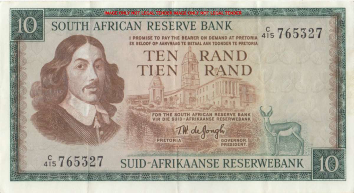 ***  TW DE JONGH   R10   NOTE  ***        C415 765327           SET015