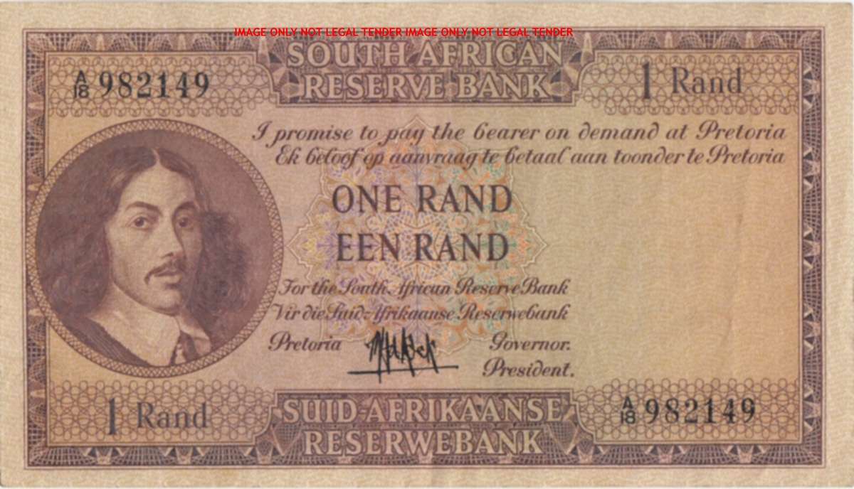 MH DE KOCK      R1  Banknote     A18 982149     SET080
