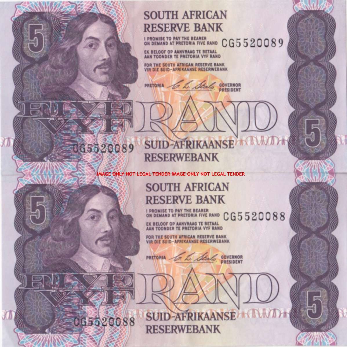 CL STALS  R5 BANKNOTES IN SEQUENCE                  SET077A