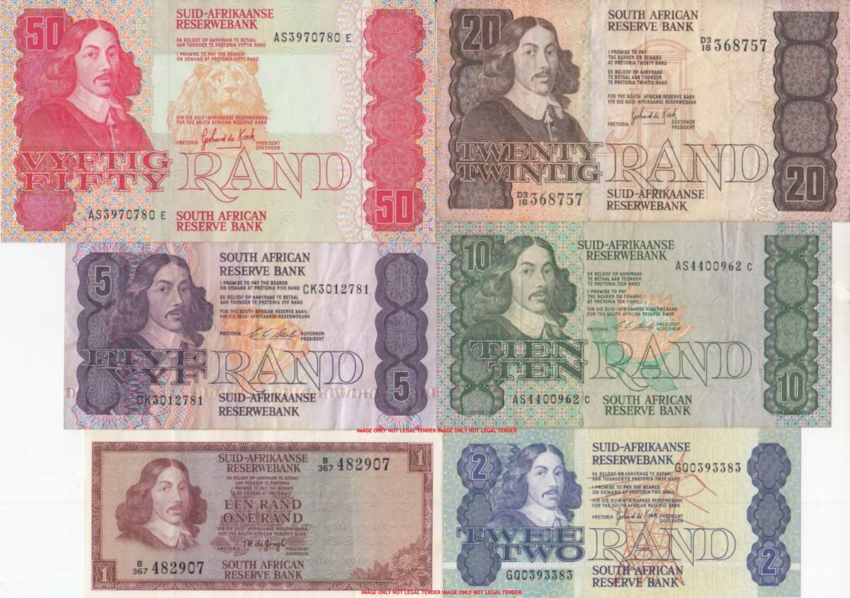 SET OF SIX NOTES  R1 TO R50  ***        SET009A~
