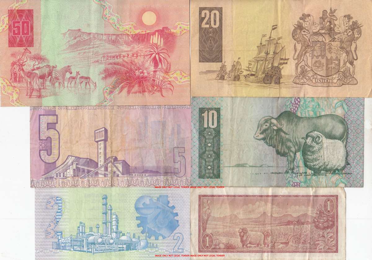 SET OF SIX NOTES  R1 TO R50  ***        SET039B