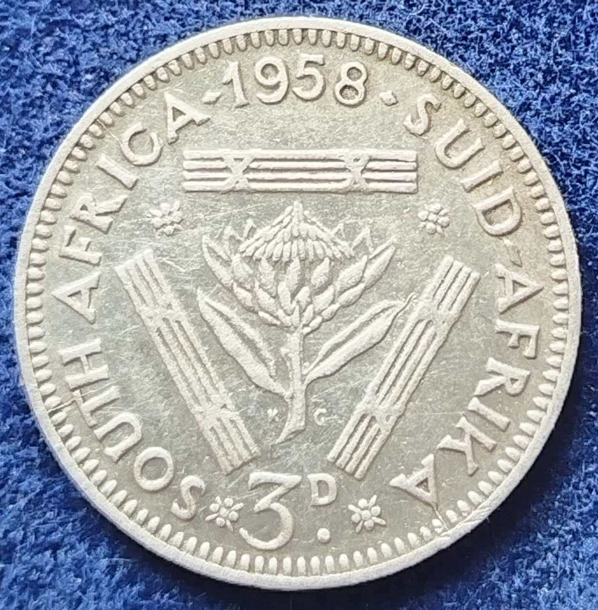1958  Threepence Coin   (SILVER   0.500)             SUN16424