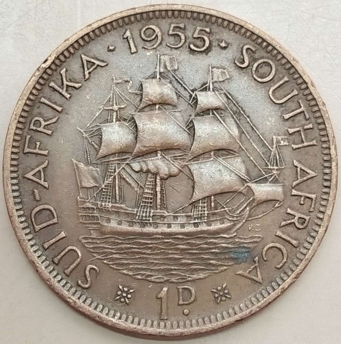 1955     PENNY  COIN        SA                       SUN16702