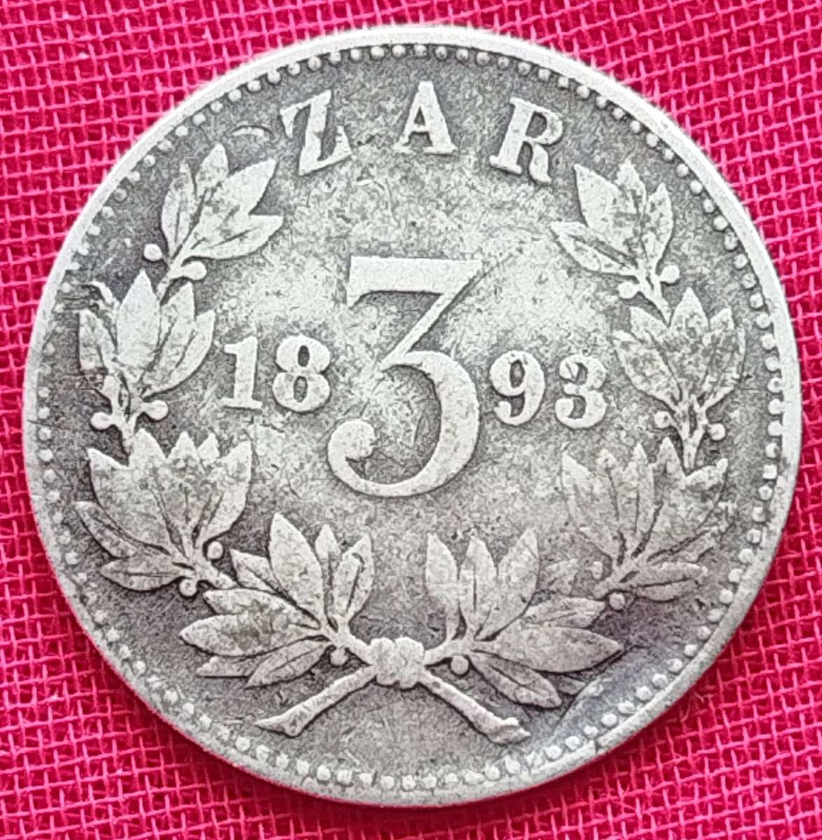 1893   THREEPENCE COIN    (SILVER 0.925)     ZAR                    SUN16874