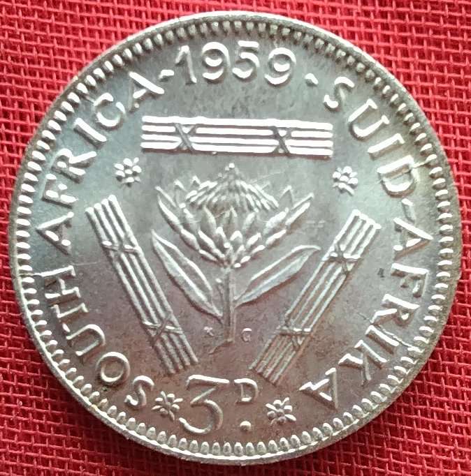 1959     THREEPENCE   COIN   SILVER           SUN17091