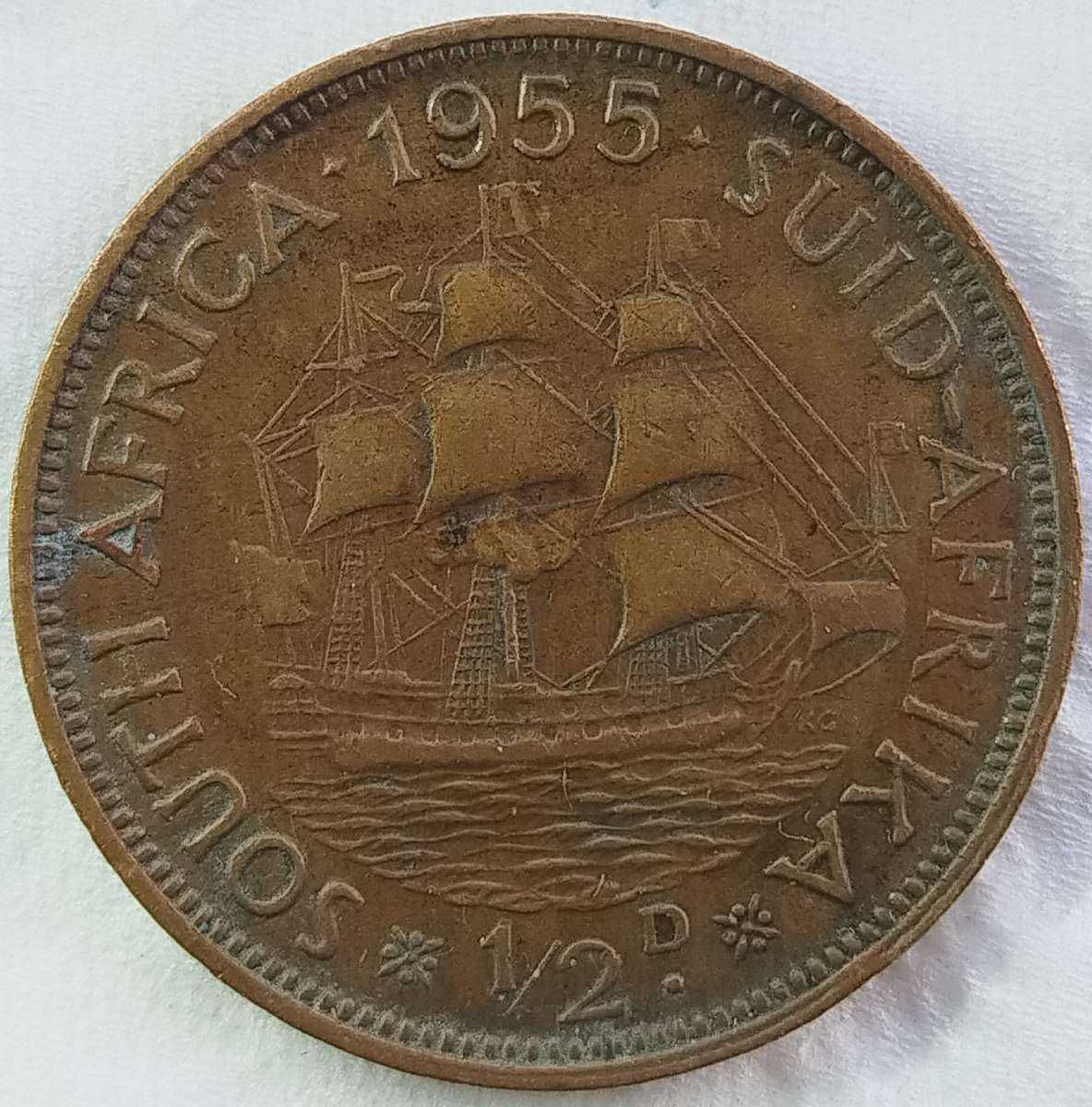 1955  HALF PENNY COIN             SUN17477