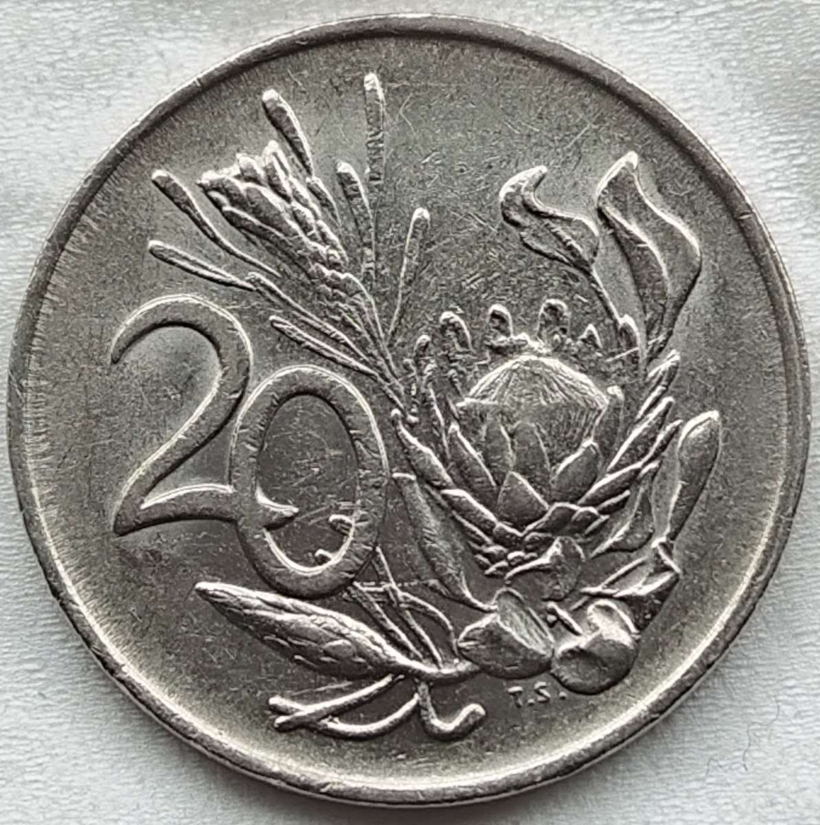 1985   20c   Coin    RSA         SUN17578~