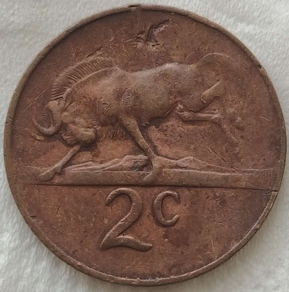 1965   2c   COIN   (Afrikaans)       SUN17690~