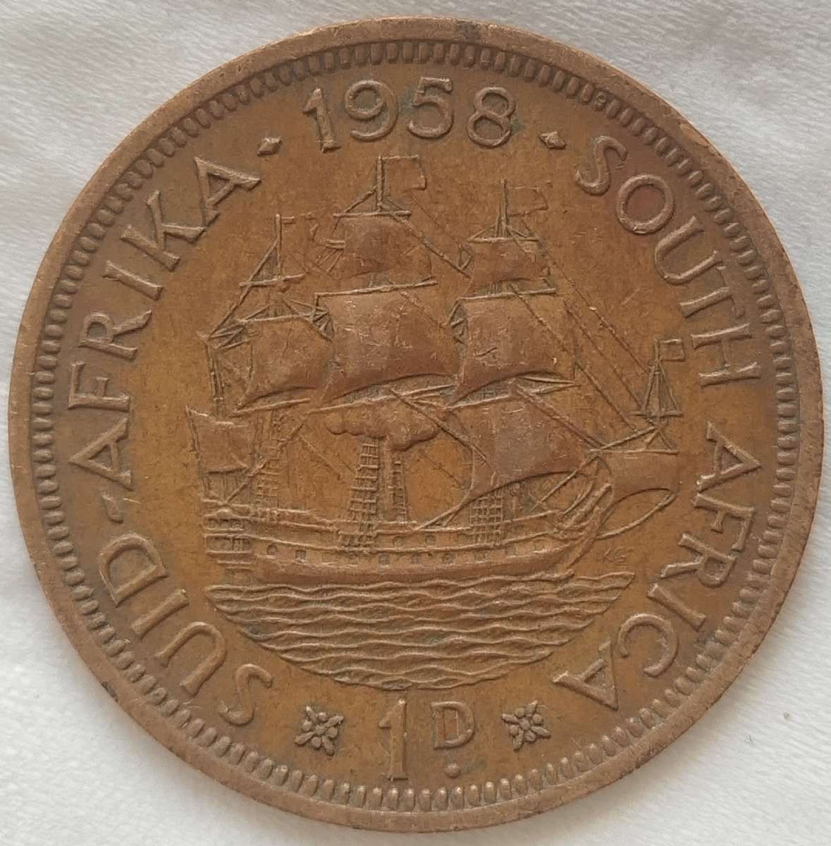 1958     PENNY  COIN        SA                       SUN17699