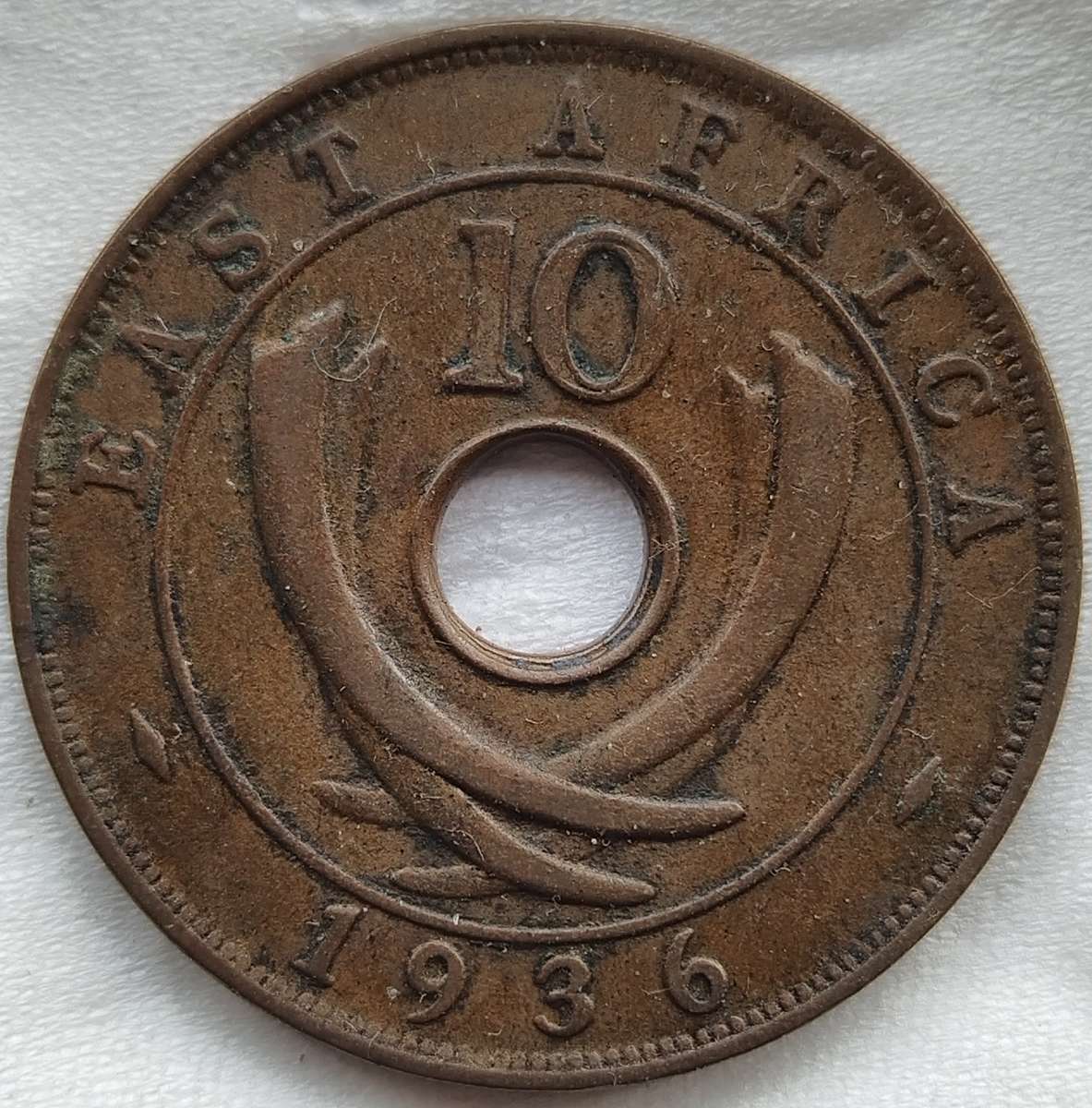 1936  10 Cents - George V       East Africa                   SUN17735~