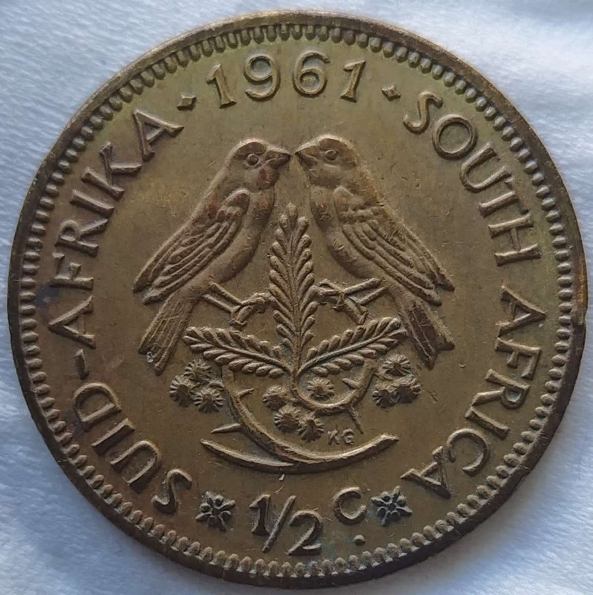 1961  1/2 CENT      RSA       SUN17790