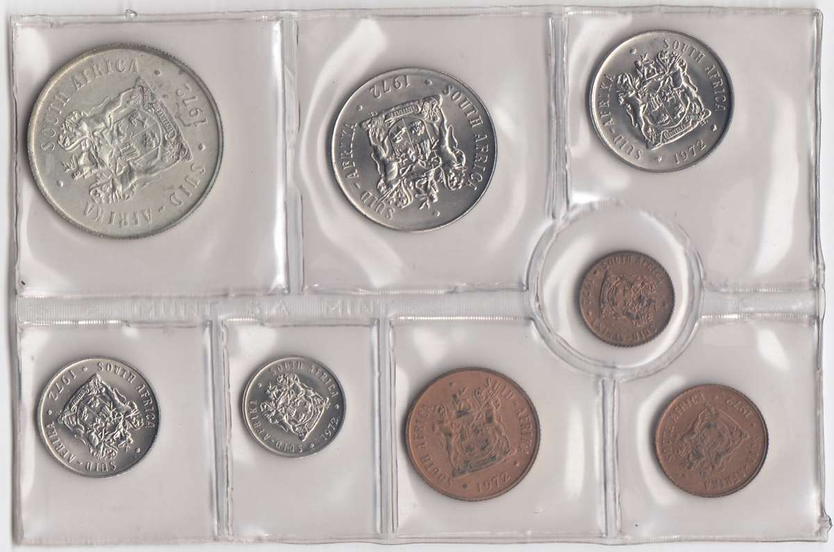 1972 MINT PACK UNC WITH SILVER R1 COIN       RSA