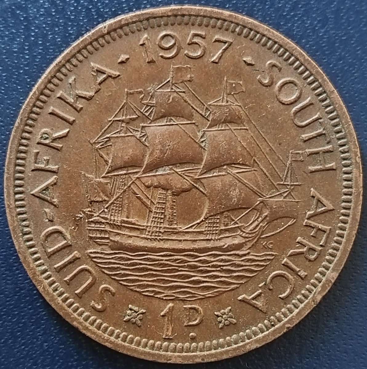 1957     PENNY  COIN        SA                       SUN17954