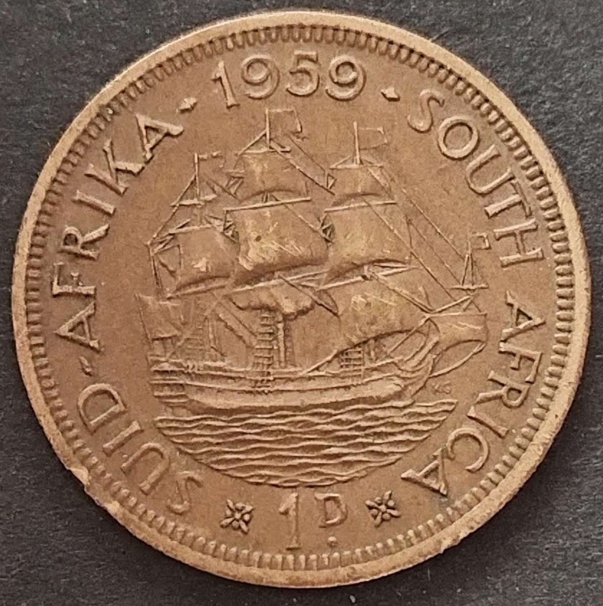 1959     PENNY  COIN        SA                       SUN17957