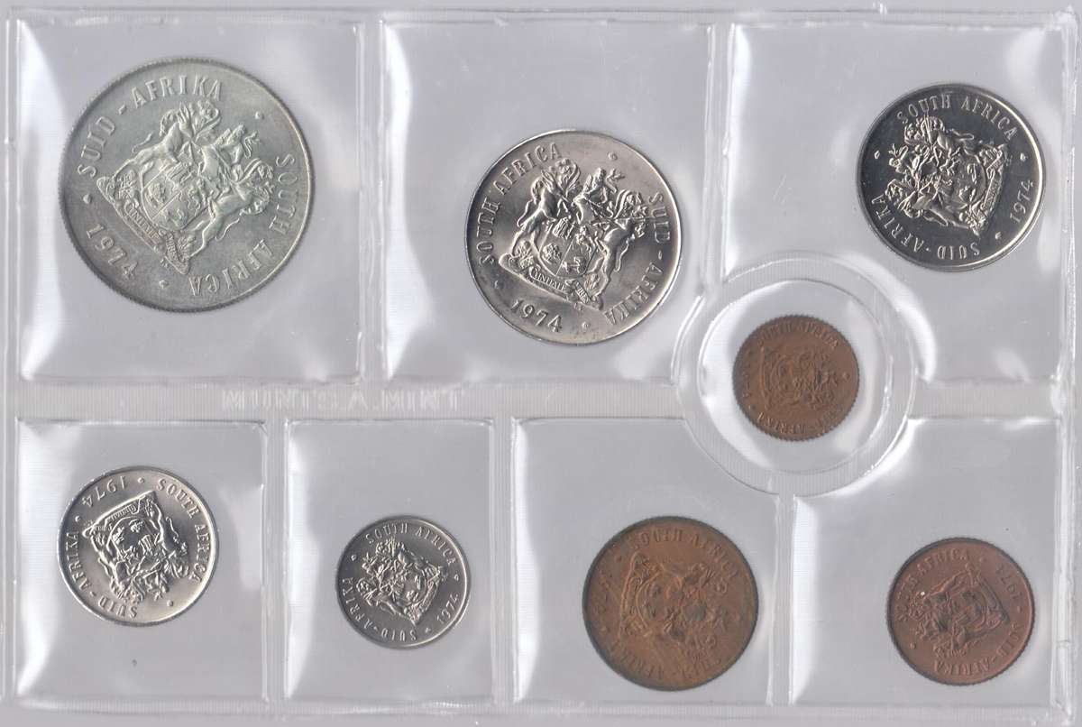 1974 MINT PACK WITH SPECIAL SILVER R1 COIN UNC SEALED      1974-075