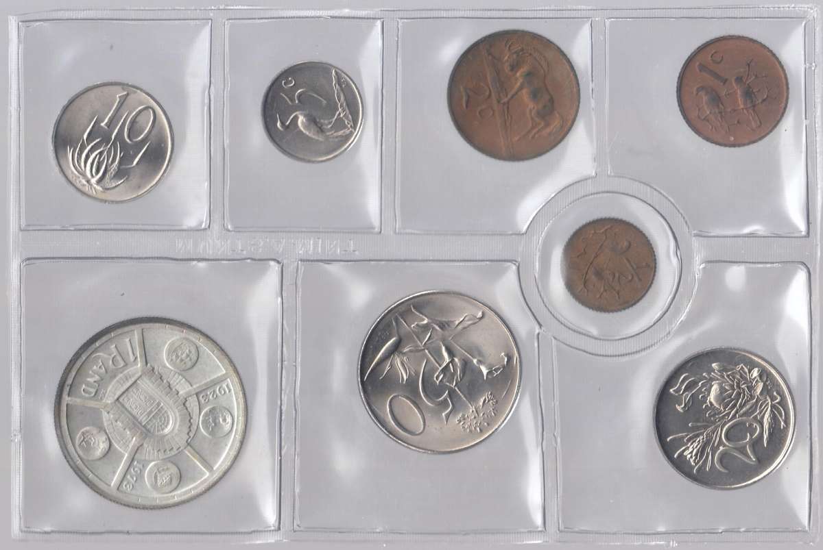 1974 MINT PACK WITH SPECIAL SILVER R1 COIN UNC SEALED      1974-075