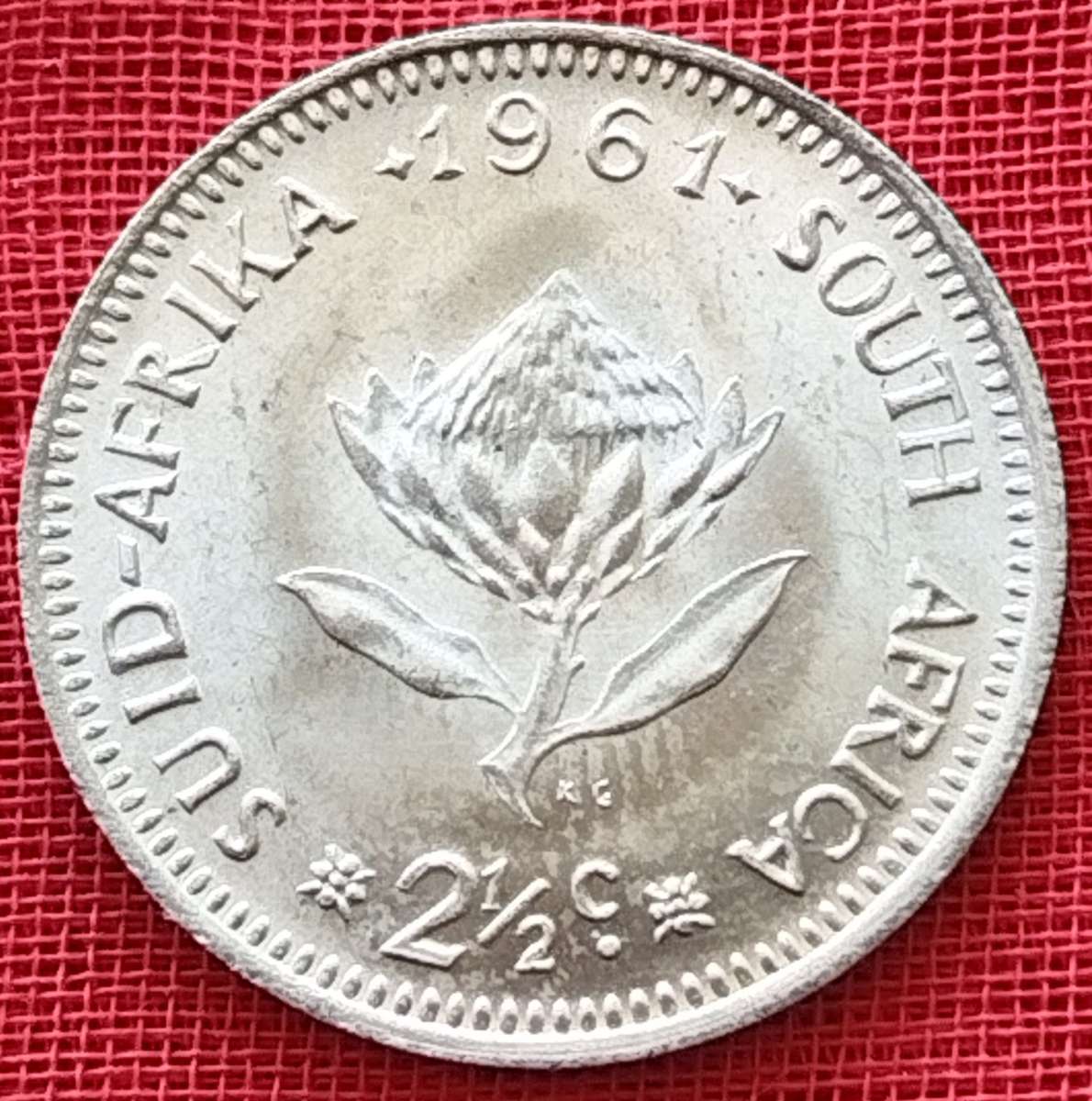 1961  2 1/2 Cent  Coin   SILVER   0.500             SUN16989~