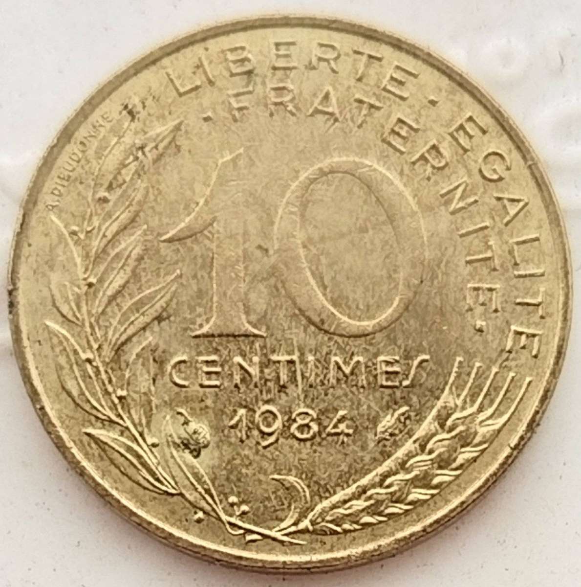 1984  10 Centimes Coin      France          SUN18214