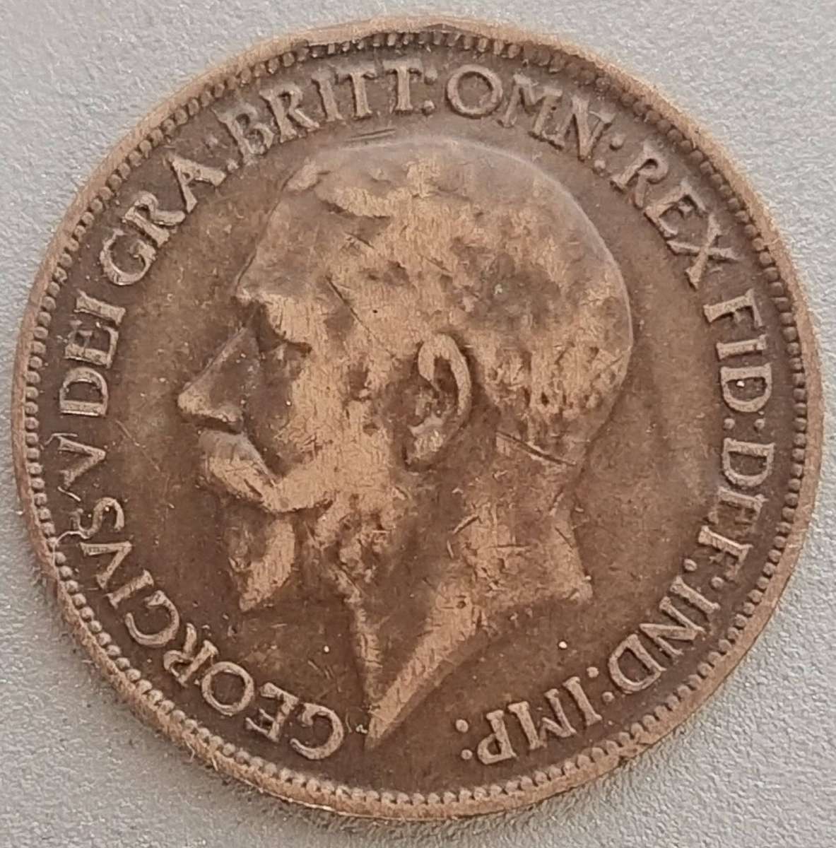 1918 -   HALF PENNY  Coin      United Kingdom         SUN18393