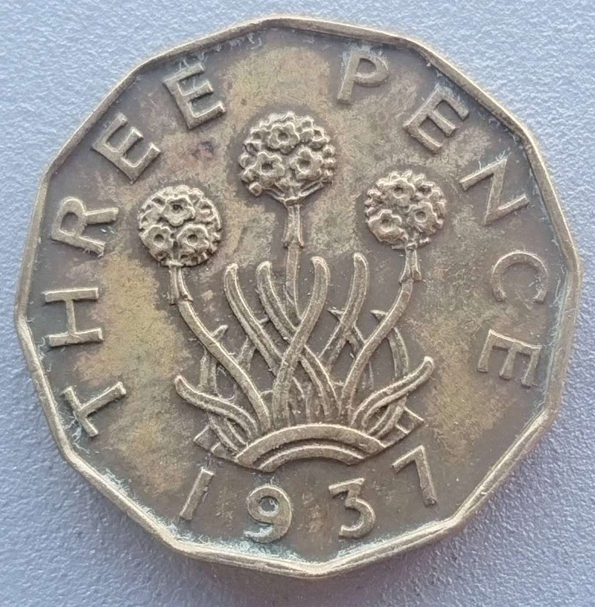 1937 -   THREE PENCE  Coin      United Kingdom         SUN18434