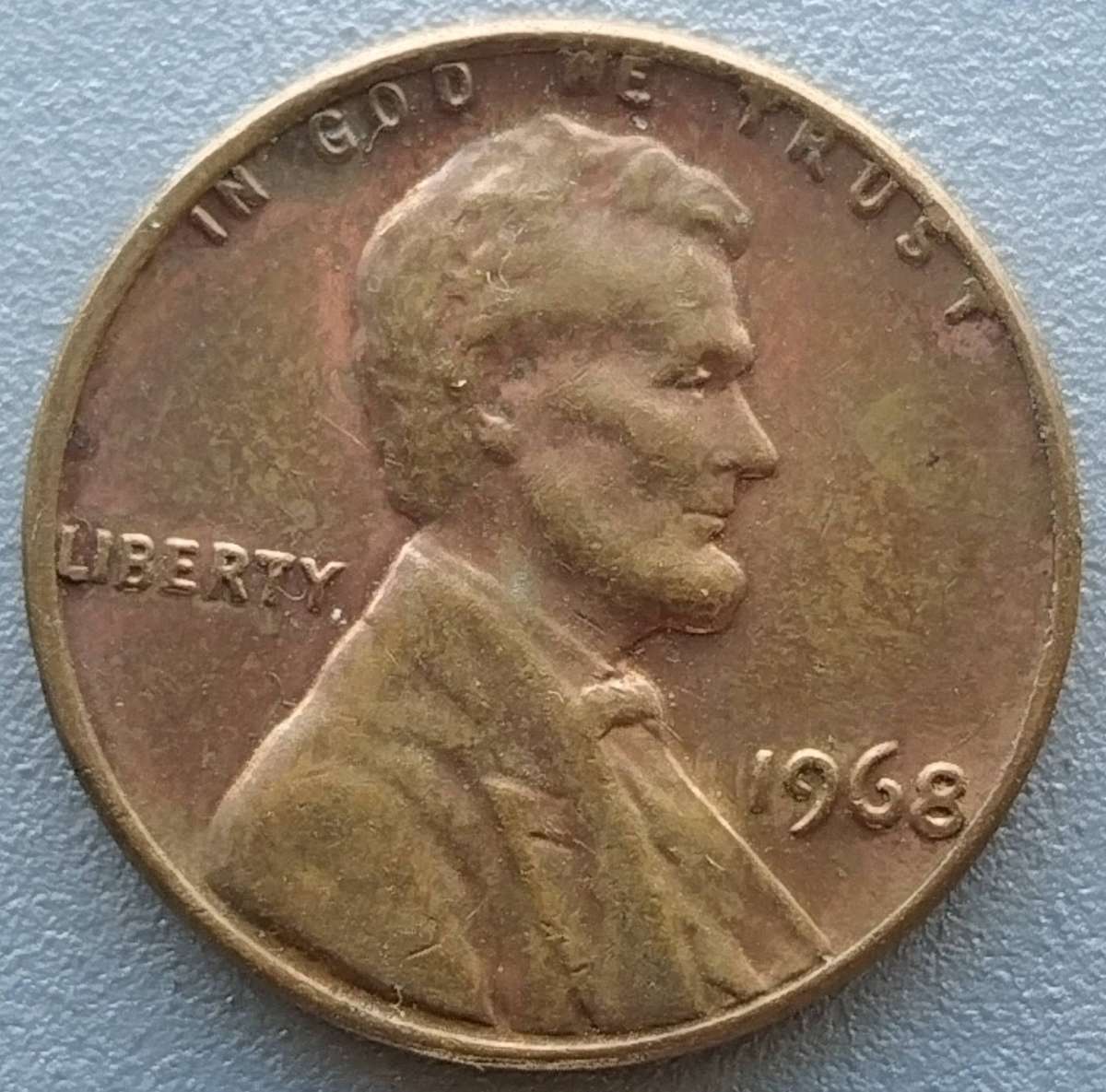 1968 -   ONE CENT  Coin      USA         SUN18512