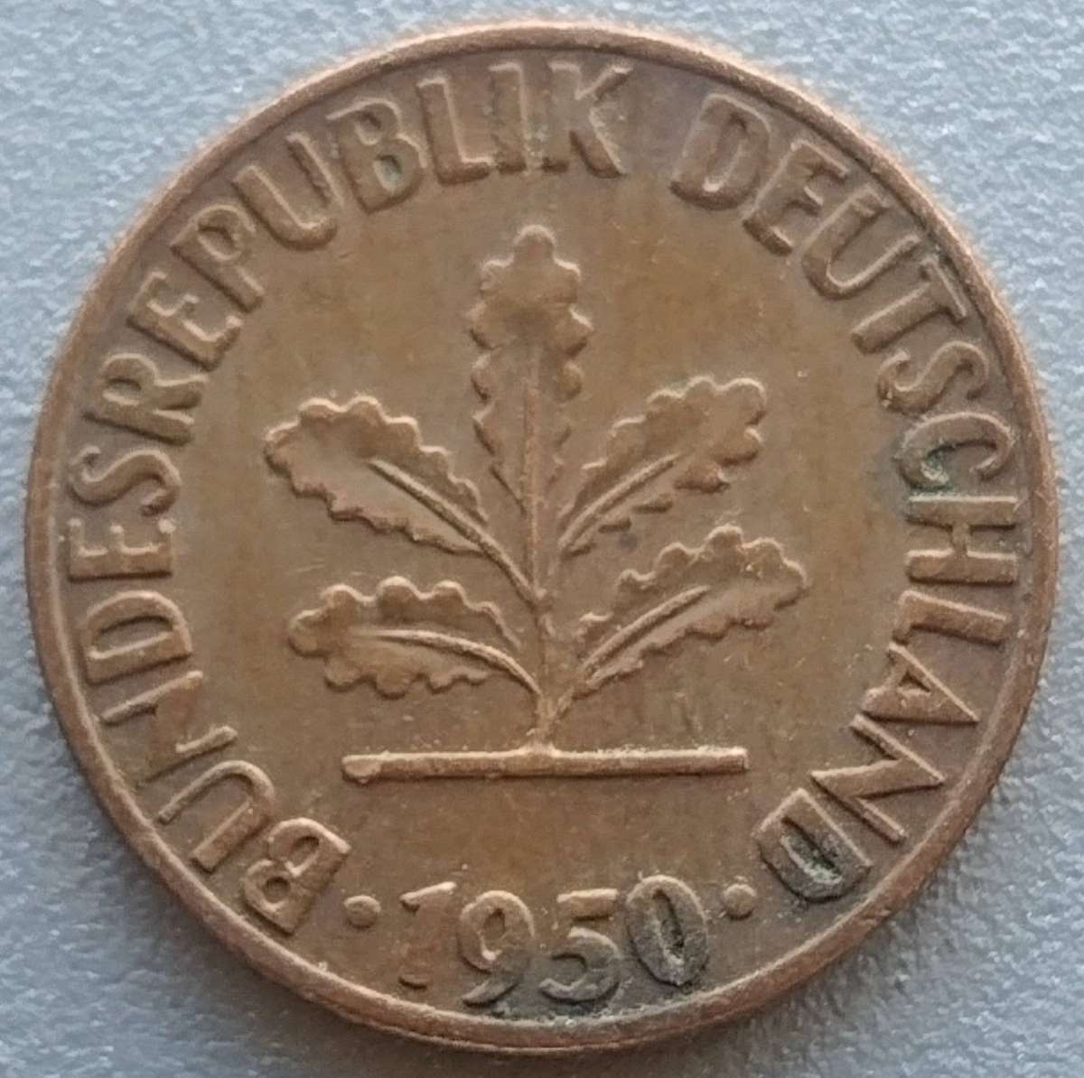 1950    5 PFENNIG Coin      GERMANY          SUN18515