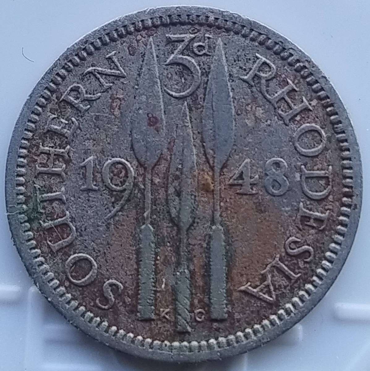 1948 -   3 Pence - George VI      Southern Rhodesia          SUN18516