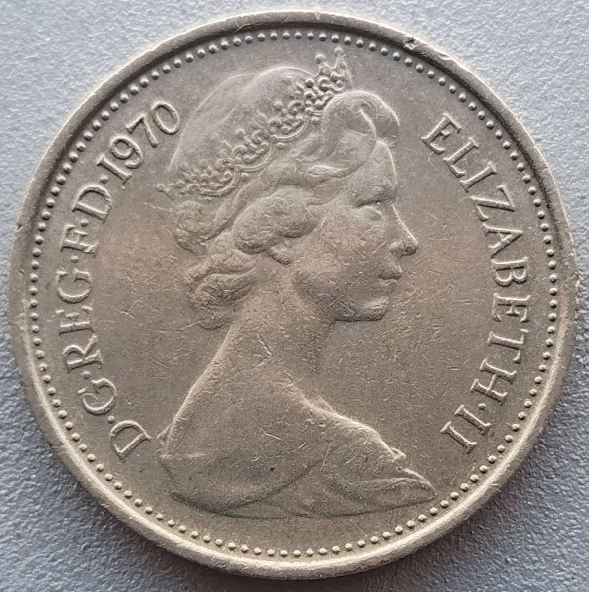 1970 -   5 NEW PENCE  Coin      United Kingdom         SUN18538